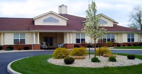Exterior view of Bethany Pointe Health Campus with a landscaped entrance.