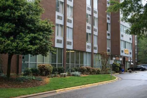 Exterior view of Willow Valley Center for Nursing and Rehabilitation, a multi-story building.