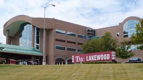 Exterior view of Truman Medical Center Lakewood Care Center building.