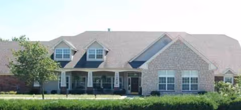 Exterior view of Brookdale Beavercreek senior living facility with brick facade and inviting entrance.