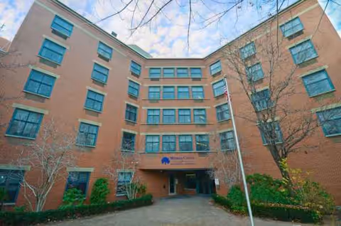 Front view of Hopkins Center for Rehabilitation and Healthcare building.