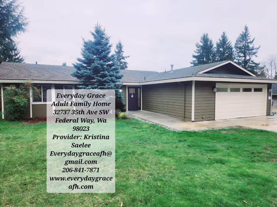 Exterior view of Everyday Grace Adult Family Home in Federal Way.