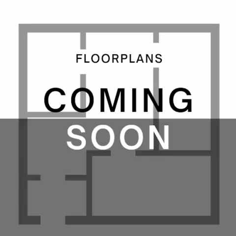A grayscale floor plan layout with a large 'COMING SOON' overlay.