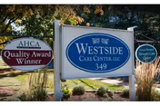 Outdoor front signs display Westside Care Center, LLC and AHCA Quality Award.