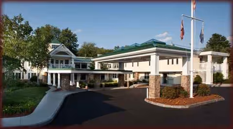 Exterior view of Hanover Hill Health Care Center's front entrance and driveway.
